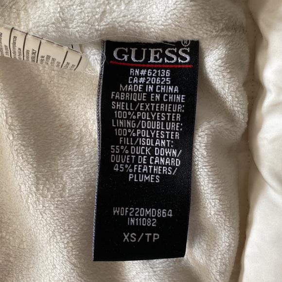 Guess White Quilted Jacket - Picture 3 of 7